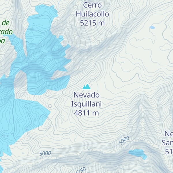 Map of Nevado Isquillani