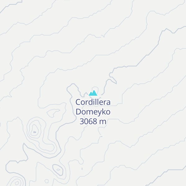 Map of Cordillera Domeyko