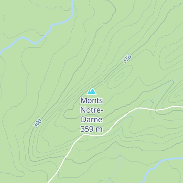 Map of Monts Notre-Dame