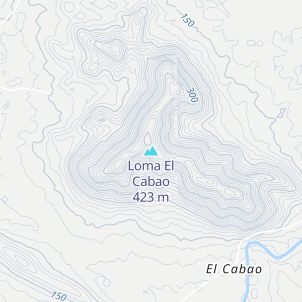Map of Loma El Cabao
