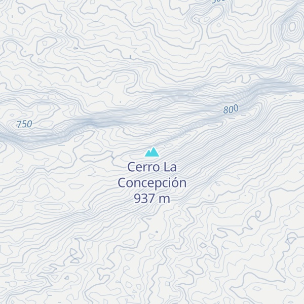 Map of Cerro La Concepción