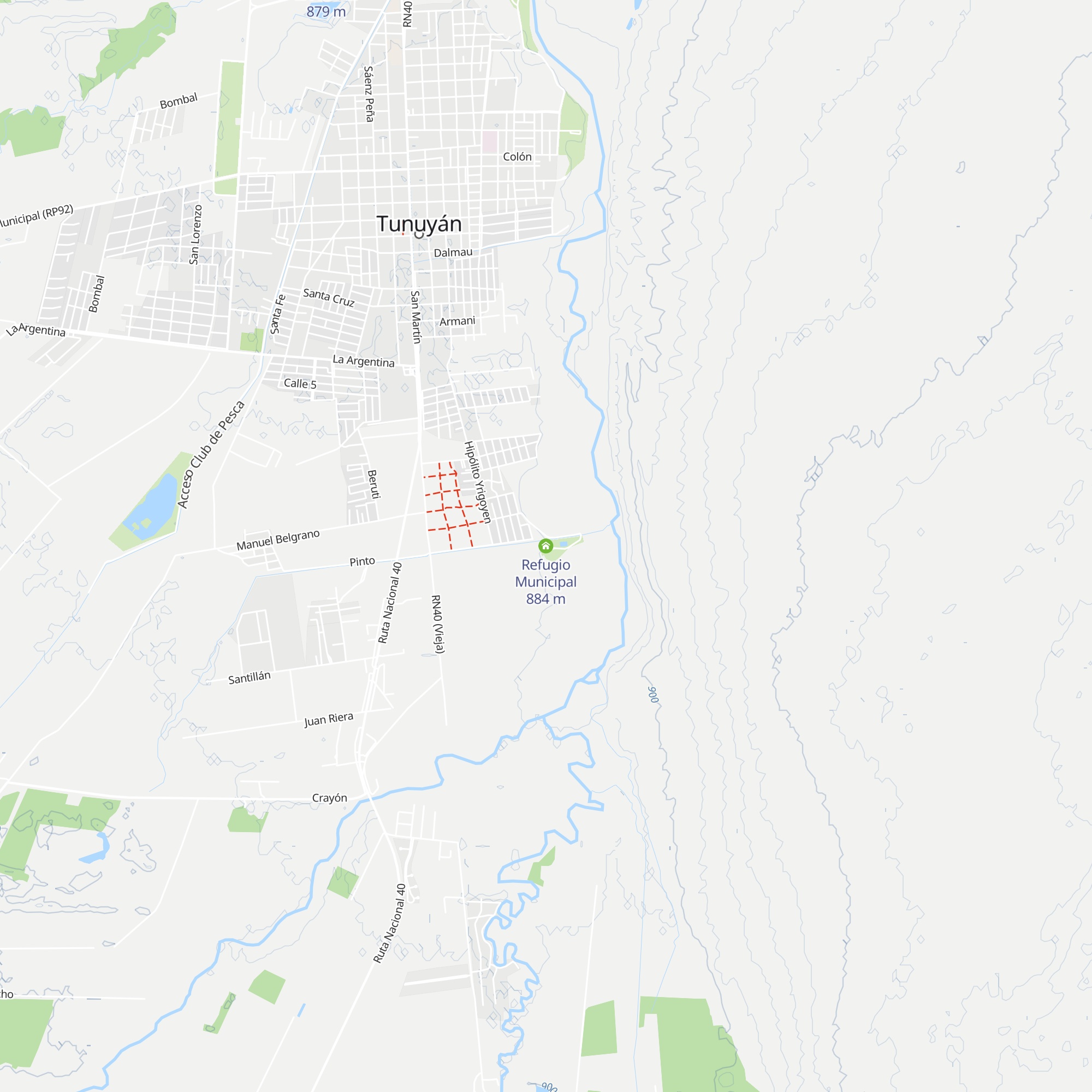 Refugio Municipal map