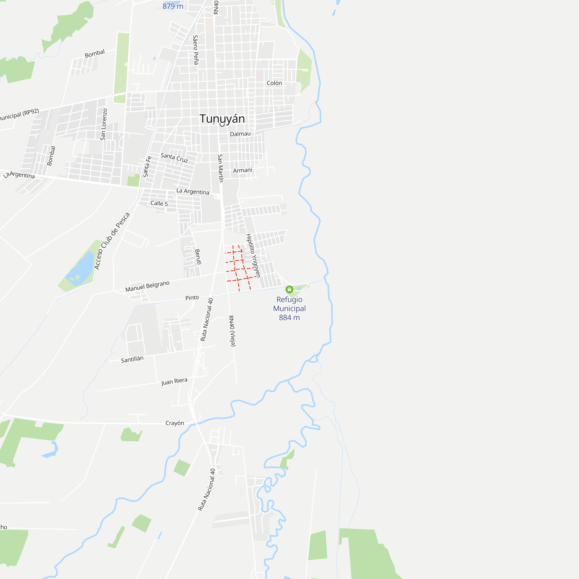 Refugio Municipal map