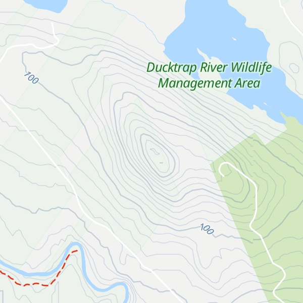 Map of Ducktrap Mountain