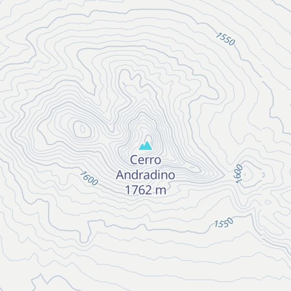 Map of Cerro Andradino