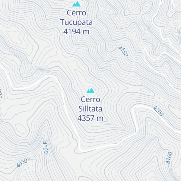 Map of Cerro Silltata