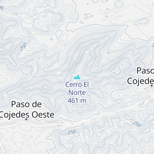 Map of Cerro El Norte