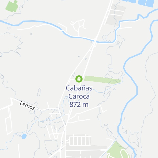 Map of Cabañas Caroca