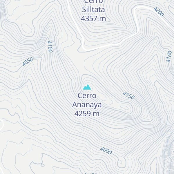 Map of Cerro Ananaya