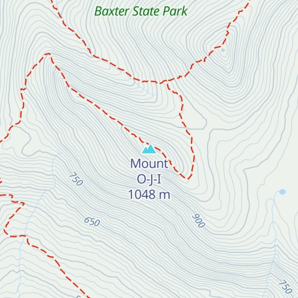 Map of Mount O-J-I