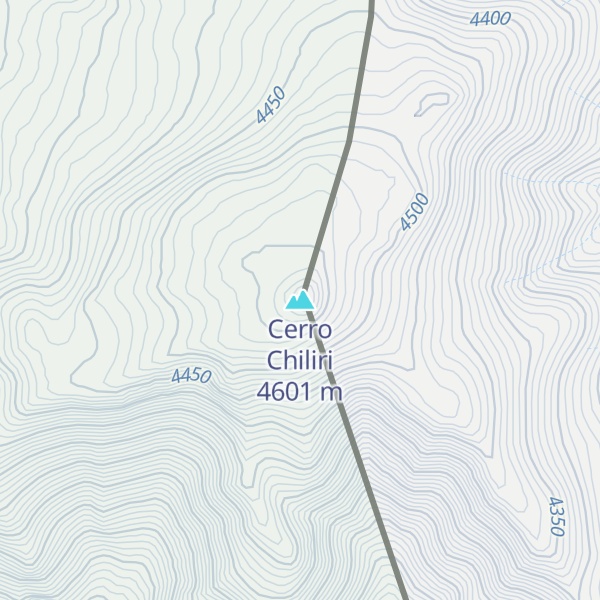 Map of Cerro Chiliri