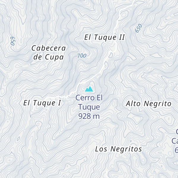 Map of Cerro El Tuque