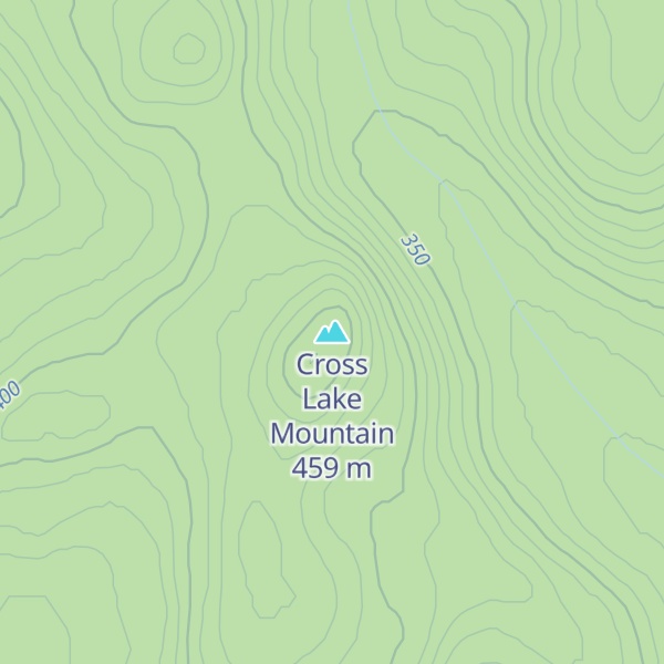 Map of Cross Lake Mountain