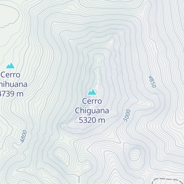 Map of Cerro Chiguana