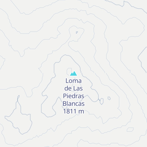 Map of Loma de Las Piedras Blancas