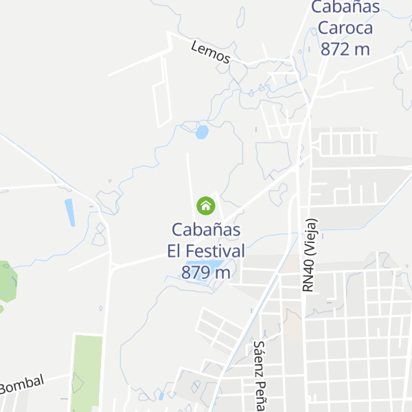 Map of Cabañas El Festival