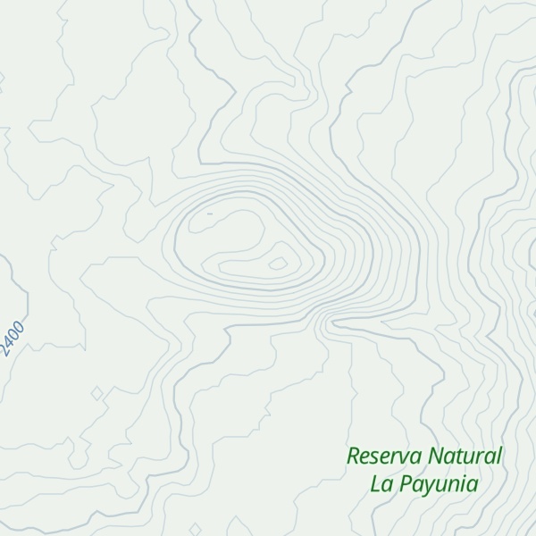 Map of Cerro Puntudo Hoyo