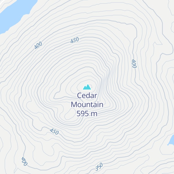 Map of Cedar Mountain