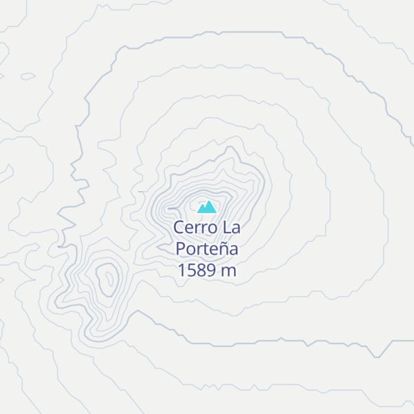 Map of Cerro La Porteña