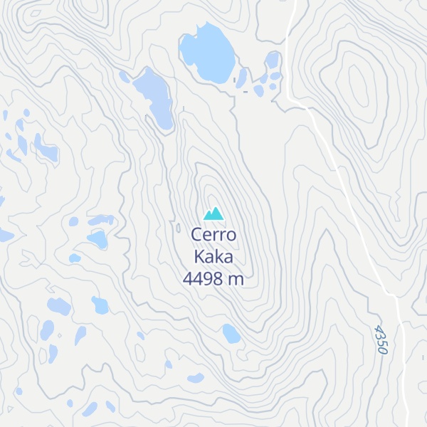 Map of Cerro Kaka
