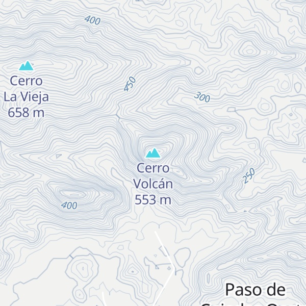 Map of Cerro Volcán