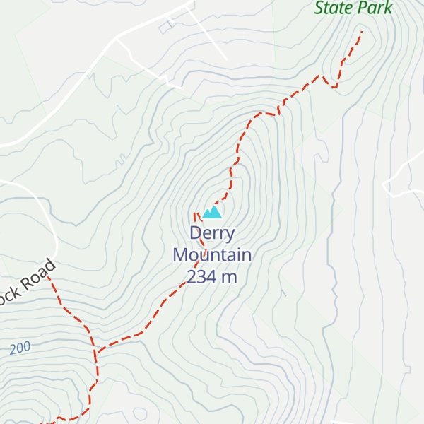 Map of Derry Mountain