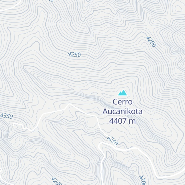 Map of Cerro Aucanicota