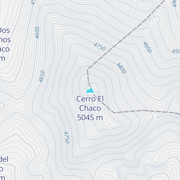 Map of Cerro El Chaco