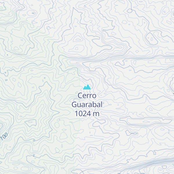 Map of Cerro Guarabal