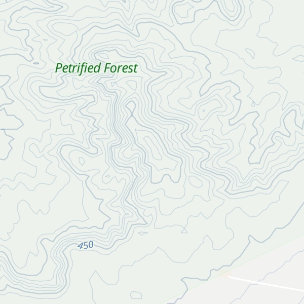 Map of Cerro Abigarrado