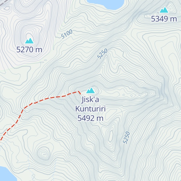 Map of Jisk'a Kunturiri