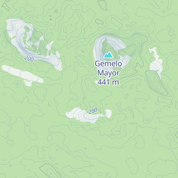 Map of Cerro Los Gemelos