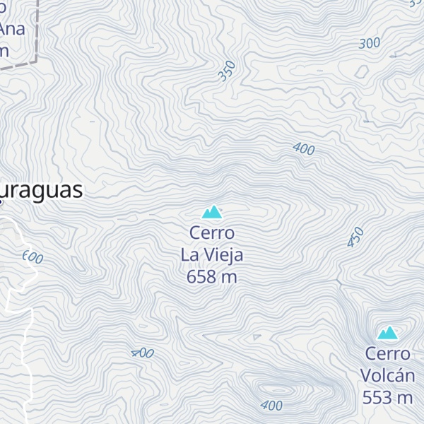 Map of Cerro La Vieja