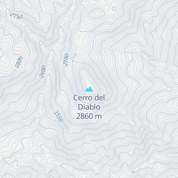 Map of Cerro del Diablo