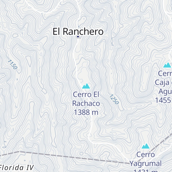 Map of Cerro El Rachaco