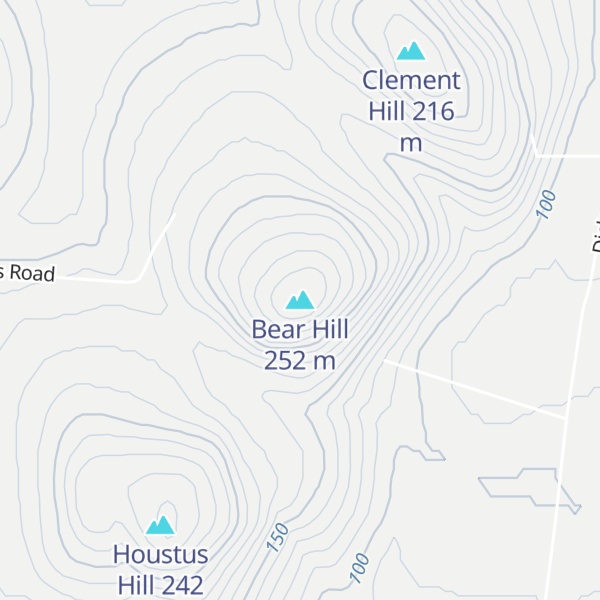 Map of Bear Hill
