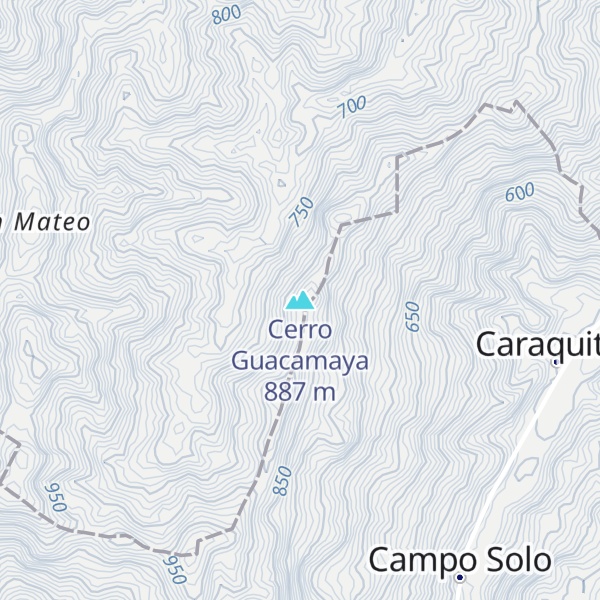 Map of Cerro Guacamaya