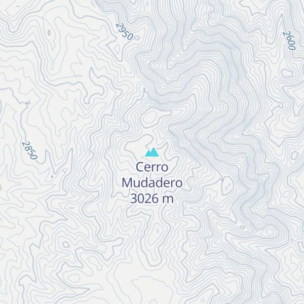 Map of Cerro Mudadero