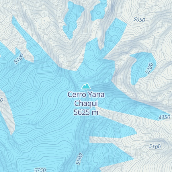 Map of Cerro Yana Chaqui
