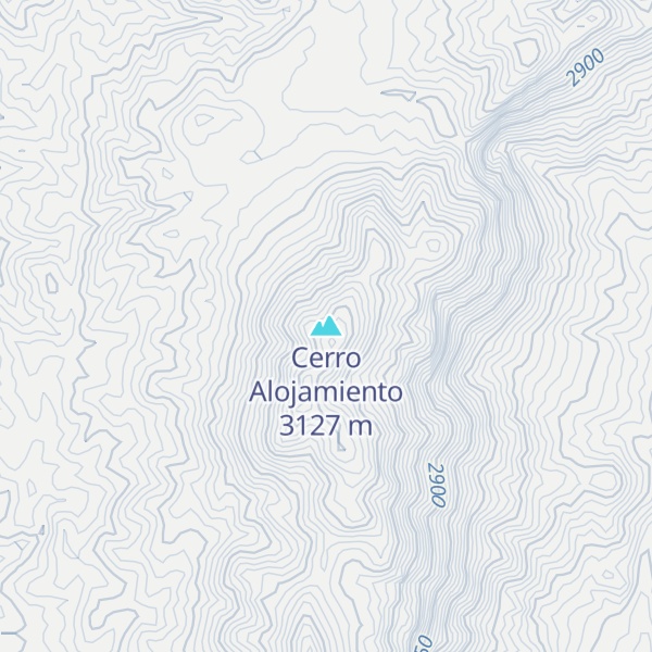 Map of Cerro Alojamiento