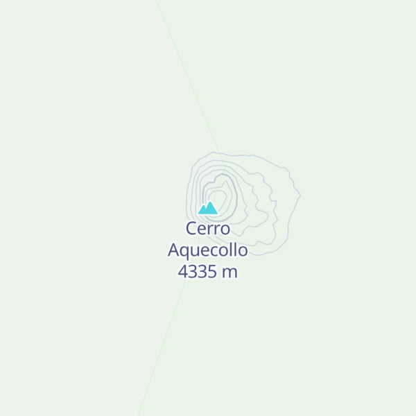Map of Cerro Aquecollo