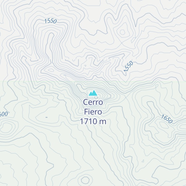 Map of Cerro Fiero