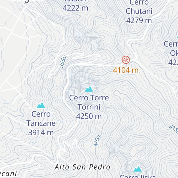 Map of Cerro Torre Torrini