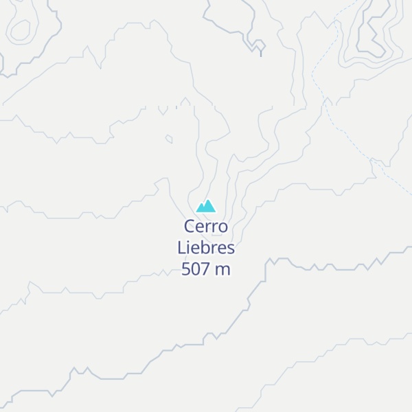 Map of Cerro Liebres