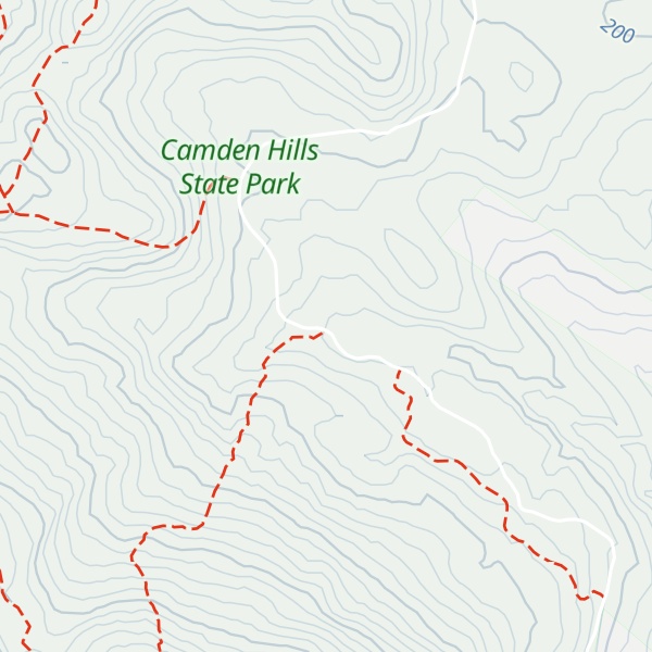 Map of Megunticook Ski hut