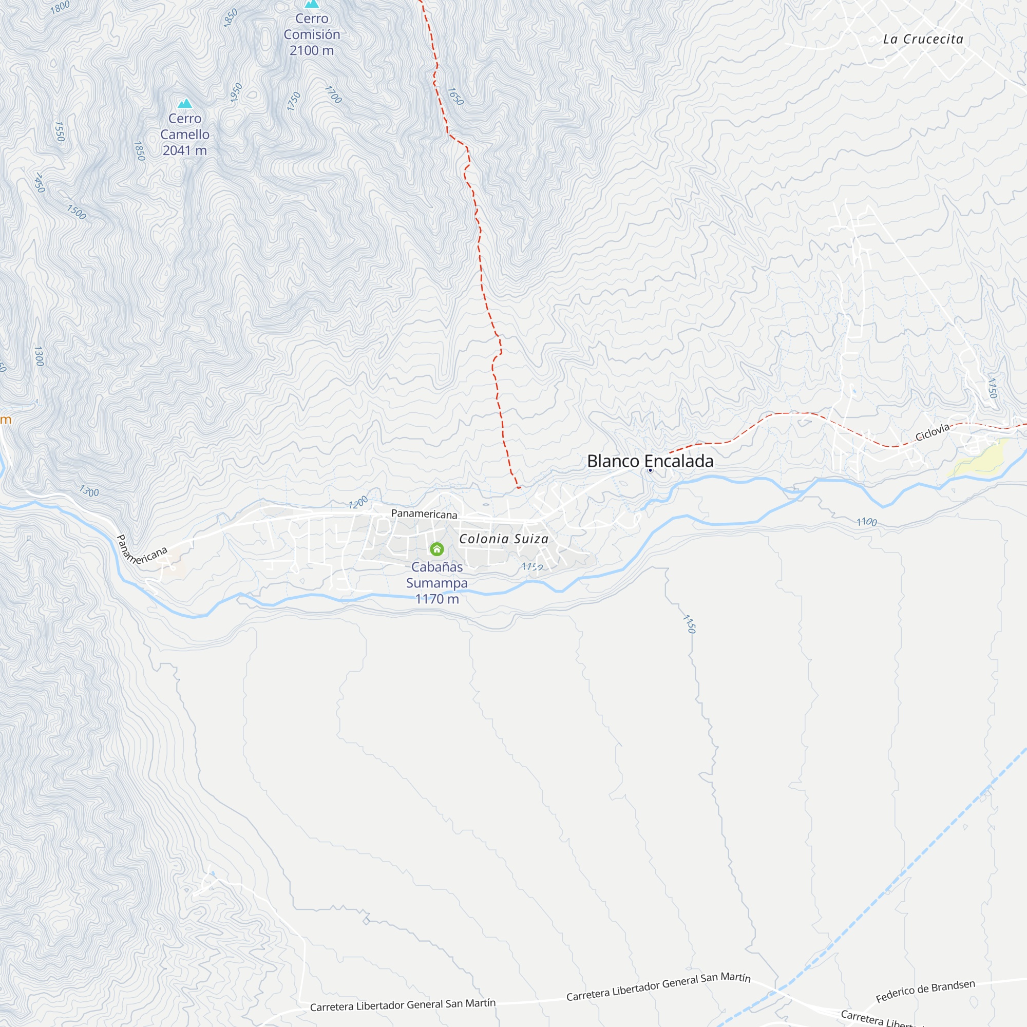 Cabañas terrazas de cacheuta map