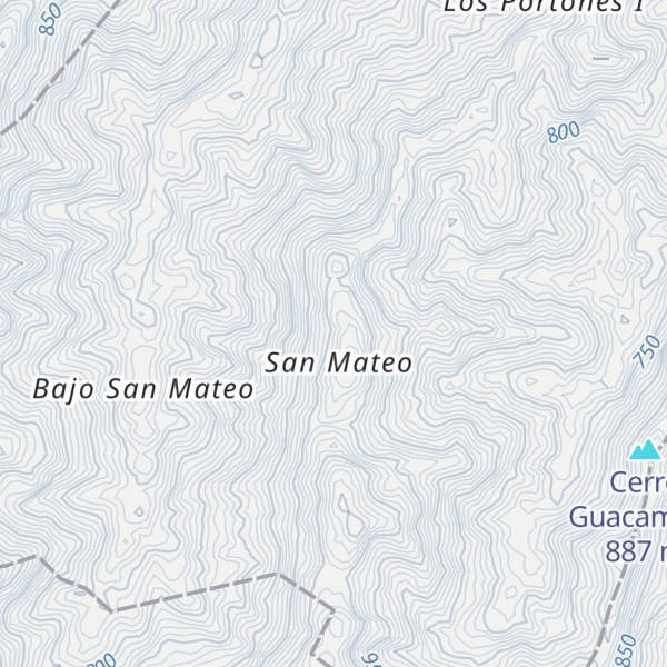 Map of Cerro San Mateo