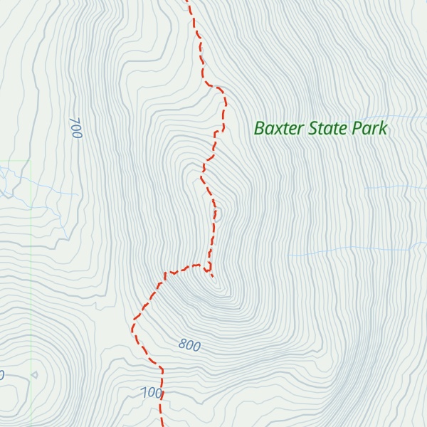 Map of Doubletop Mountain