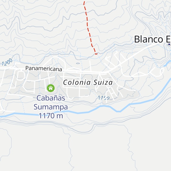 Map of Cabaña Aguas Claras