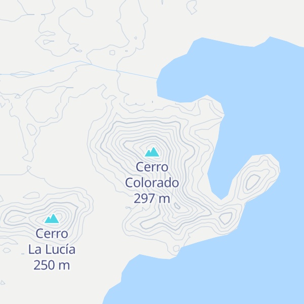 Map of Cerro Colorado